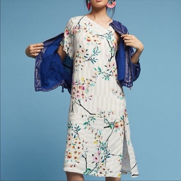 Paul & Joe Dresses & Skirts - Paul and Joe silk floral midi dress sz S retail $1085